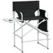 Seizeen Directors Chair for Tall People 41 Tall Outdoor Foldable Chairs with Side Table Storage Bag Bar Height Portable Makeup Artist Chair Director Folding Chair for Camping Fishing
