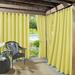 Sun Zero Sailor Indoor/Outdoor UV Protectant Room Darkening Grommet Curtain Panel 54 x95 Yellow