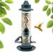 Tube Bird Feeder Hanging Bird Feeder Bird Food Dispenser Multiple Holes Bird Feeder Squirrel Proof Bird Feeder Outdoor Wild Bird Feeder