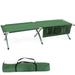 Gymax Folding Camping Cot Heavy-duty Camp Bed W/Carry Bag for Traveling Beach Vocation