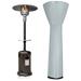 BELLEZE 48 000BTU Bronze Patio Heater Propane W/ Adjustable Table Double-Side Waterproof Grey Heater Cover