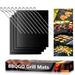 Artrylin Black BBQ Grill Mat 4Pcs Square Kebab Skewers BBQ Stainless Steel Skewers 12Pcs