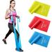 Hoocan Resistance Bands Elastic Exercise Bands Set for Recovery Physical Therapy Yoga Pilates Rehab with 3 Resistance Levels
