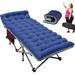 ABORON Portable Camping Cot with 2 Sided Cushion & Carry Bag 75 x28 Folding Sleeping Cots Folding Bed Cot for Adults & Kids