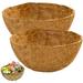 2PCS Round Coco Fiber Replacement Liner for Hanging Planter Basket 16-Inch Coco Liners for Planters