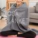 Taize Yoga Blanket Anti-shedding Anti-pilling Solid Color Yoga Meditation Pilates Blanket for Home