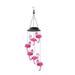 TINKSKY Outdoor Wind Chime Solar Light Flamingo Solar Hanging Lamp Wind Chime Lamp for Garden