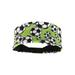 Crazy Soccer Headband with Soccer Balls (Neon Green/Black One Size)