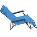 IM Beauty Portable Dual Purposes Extendable Folding Reclining Chair Zero Gravity Chair Patio Folding Lawn Lounge Chairs Outdoor Lounge Gravity Chair Camp Reclining Lounge Chair (Blue)