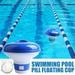 pluoda Pool Chlorine Dispenser Chlorinator/Bromine Floater Efficient Diffusion for Swimming Pools Spas Hot Tubs And PVC Swimming Pools