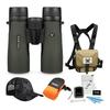 Vortex 10x42 Diamondback Roof Prism Binoculars with Glasspak Harness Case Bundle