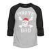 Shop4Ever Men s Pirate Dad Skull and Crossbones Raglan Baseball Shirt X-Small Heather Grey/Black