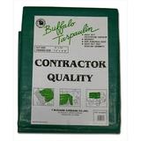 T.W. Evans Cordage 10 ft. x 12 ft. Contractor Grade Poly Tarp in Black and Green