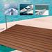 OUKANING 106 x35 Boat Marine Flooring Faux Teak EVA Decking Sheet Brown Foam 6mm