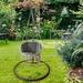 Hammock Chair Hanging Swing Seat Cushion Swing Chair Pad Cushion for Indoor Outdoor Bedroom Patio Yard Deck Garden Gray