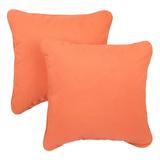 Humble and Haute Sawyer Sunbrella Canvas Melon Indoor/ Outdoor 20 inch Corded Pillow Set