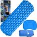 Sleek Relief Adults Camping Mattress Sleeping Pad w/ Pillowâ€“ (Extra Large camp) Waterproof Cool Sleeping Pads for Backpacking outdoors Hiking Air Mattress Lightweight Inflatable & Compact Blue