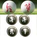 Walbest Golf Ball Custom Marker Alignment Tool Stainless Steel Adult Humor Man & Woman Pattern Golf Ball Liner Marker Template Alignment Tool