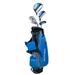 Kumji Complete Golf Club Set 8-10 Years Old Children Golf Club 5-piece Set Easy to Carry Putter Stand Bag Blue