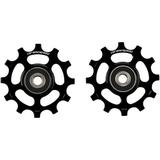 CeramicSpeed Pulley Wheels for SRAM AXS Road 12-Speed - 12 Tooth Coated Races Alloy Black