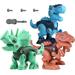 Canaan Dinosaur Toys for 3 4 5 6 7 Year Old Boys Take Apart Dinosaur Toys for Kids 3-5 STEM Learning Construction Set Birthday Gifts for Boys Girls Kids Ages 4-8