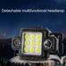 Realyc Head Light Red Blue Light Warning USB Rechargeable High-power Ultra Bright COB Camping Head Lamp