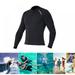 Men s Wetsuit Top Sun Protection 2mm Neoprene Long Sleeve Diving Shirt for Water Aerobics Swimming Surfing Kayaking