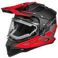 Castle Mode Trance Dual Sport Snow Helmet w/Electric Shield Matte Red/Black 3XL