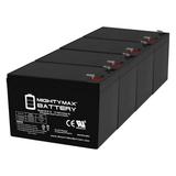 12V 9Ah SLA Replacement Battery for CyberPower 1500 AVR - 4 Pack