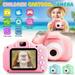 Kids Camera Toys for Boys/Girls Kids Digital Camera with 1080P Video Selfie Camera for Kids without 32GB SD Card Pink