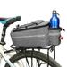 Clearance! Reflective strip Bicycle Bag Pack Cycling Bicycle Rear Rack Storage Luggage Pouch Insulated Trunk Cooler Gray