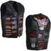 Diamond Plate Buffalo Leather Motorcycle Vests for Men - 3X Large