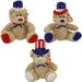 TY Beanie Babies - INDEPENDENCE Bears (Set of 3 - Red White & Blue Versions) (8 inch)