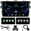 Binize Car Stereo for Toyota Corolla 08-12 Android 12 Compatible with CarPlay&Android Auto 9 Inch Touch Screen Double Din Car Radio Support Bluetooth GPS Navigation FM&AM Backup Camera