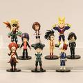 QZBON 9 pcs My Hero Academia Figures Midoriya Izuku Bakugou