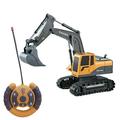 QISIWOLE Remote Control Excavator Construction Tractor 1:24 alloy model cars Excavator Toy with 2.4Ghz Transmitter and Metal Shovel