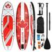 CoSoTower SUPZOOM Red Leaf Inflatable 10 6Ã—32 Ã—6 SUP for All Skill Levels Everything Included with Stand Up Paddle Board Paddle Hand Pump ISUP Travel Backpack Leash Waterproof Bag Repair Kit