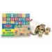 Melissa & Doug Deluxe ABC/123 1-Inch Blocks Set With Storage Pouch (50 pcs) - Letters And Numbers/ABC Classic Wooden Blocks For Toddlers And Kids Ages 2+