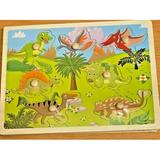 Kids Wood Puzzles Learning Toys Color Alphabets Numbers Shapes Animals Vehicles ( Design 1:46;)