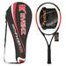 KEVENZ Tennis Racket for Adults Carbon Fiber Tennis Racquet with Carring Bag Light Weight and Shock Resistant Black and Orange