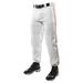 Champro Triple Crown Classic W/ Braid Mens Baseball Pants White/Scarlet Medium