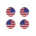 NUOLUX 4 Pcs Silicone Tennis Racket Vibration Dampeners US Flag Pattern Tennis Racquet Absorbers Tennis Racket Strings Dampers for Players