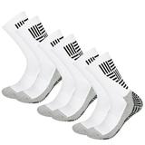 3 Pairs Soccer Socks Breathable Non Slip Grip Sports Socks for Football Basketball Sports Socks for Men