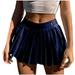 HSMQHJWE Pleated Tennis Skirts For Women With Pockets Shorts Flare Skirt Zipper Side Skirt Skirt Women S Thin Pattern Pleated Cute Short Skirt Lingerie Skirts