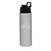 MIP Brand 25 oz Aluminum Sports Water Travel Bottle Bike Bicycle (Silver)