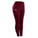 Leggings for Women Sport Gym with Pockets High Elastic Leggings Pant Womens Solid Stretch Compression Sportswear Casual Yoga Jogging Leggings Pants Red 2XL