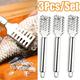 Cheers.US 3 Pcs Stainless Steel Fish Scale Remover Cleaner Scaler Scraper Peeler Kitchen Tool with Stainless Steel Sawtooth Easily Remove Fish Scales Cleaning Scraper