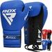 RDX Professional Boxing Fight Gloves APEX Lace-Up Competition Fighter Gloves Super Skin Maya Hide Leather Padded Wrist Support Multi-Layered Traditional Extra Long Laces for Firm Secure Fit