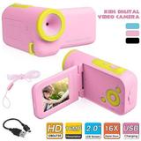 2 inch LCD Digital Kids Camera DV Camcorder Children Baby Cute Camcorder Video 16X Zoom Child Cam Recorder Digital Camcorders For Boy & Girls Birthday Christmas Gift