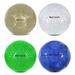 Barocity Iridescent Soccer Balls Set of 4 - Gold Blue White and Green Official Match Ball with Reflective Hex Pattern Sport Soccer Balls for Indoor and Outdoor Training and Practice Games- Size 4